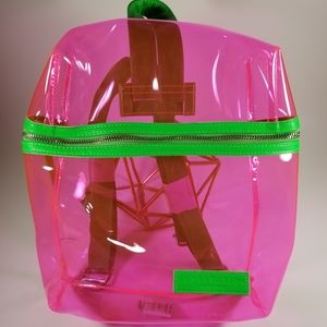🆕️ABH, Pink Neon See Thru Backpack